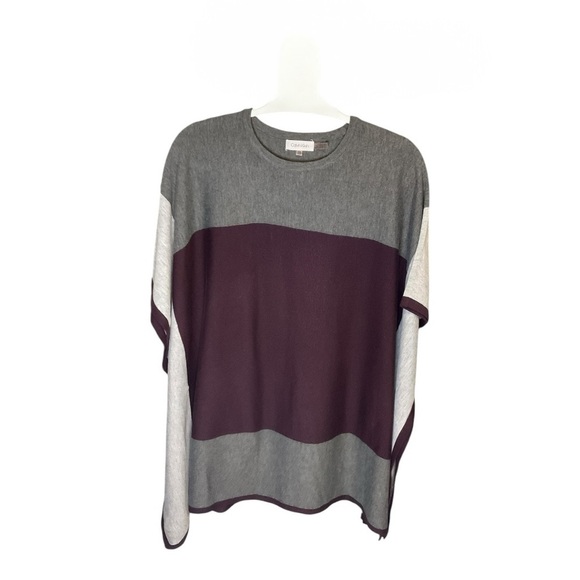 Calvin Klein Color Block Poncho S/M - Picture 1 of 3